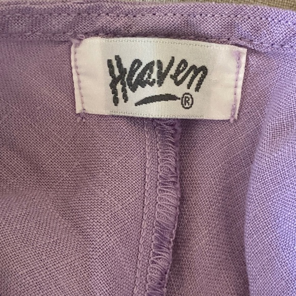 Heaven Lavender Linen Dress / S - Picture 5 of 5